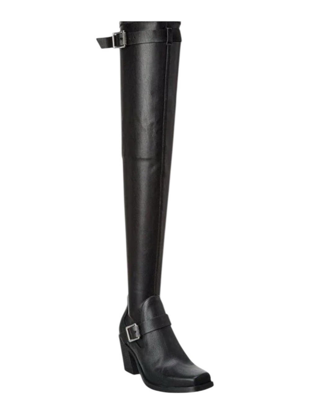 rag & bone Axis Thigh High Black Boots with Block Heel in Womens Size 38 or 7.5